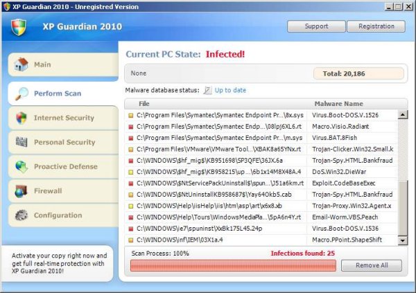 Fake Antivirus Windows XP 2011